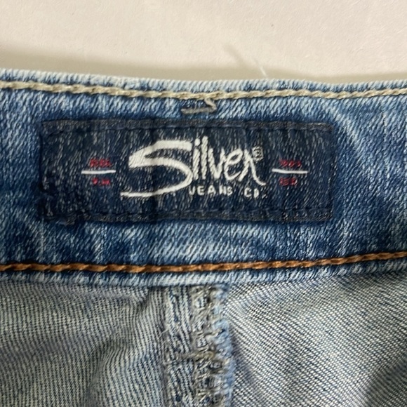 Silver Jeans Co Women’s Avery Skinny Mid Rise Blue Jeans Medium Wash Size 28x29 - Picture 8 of 10